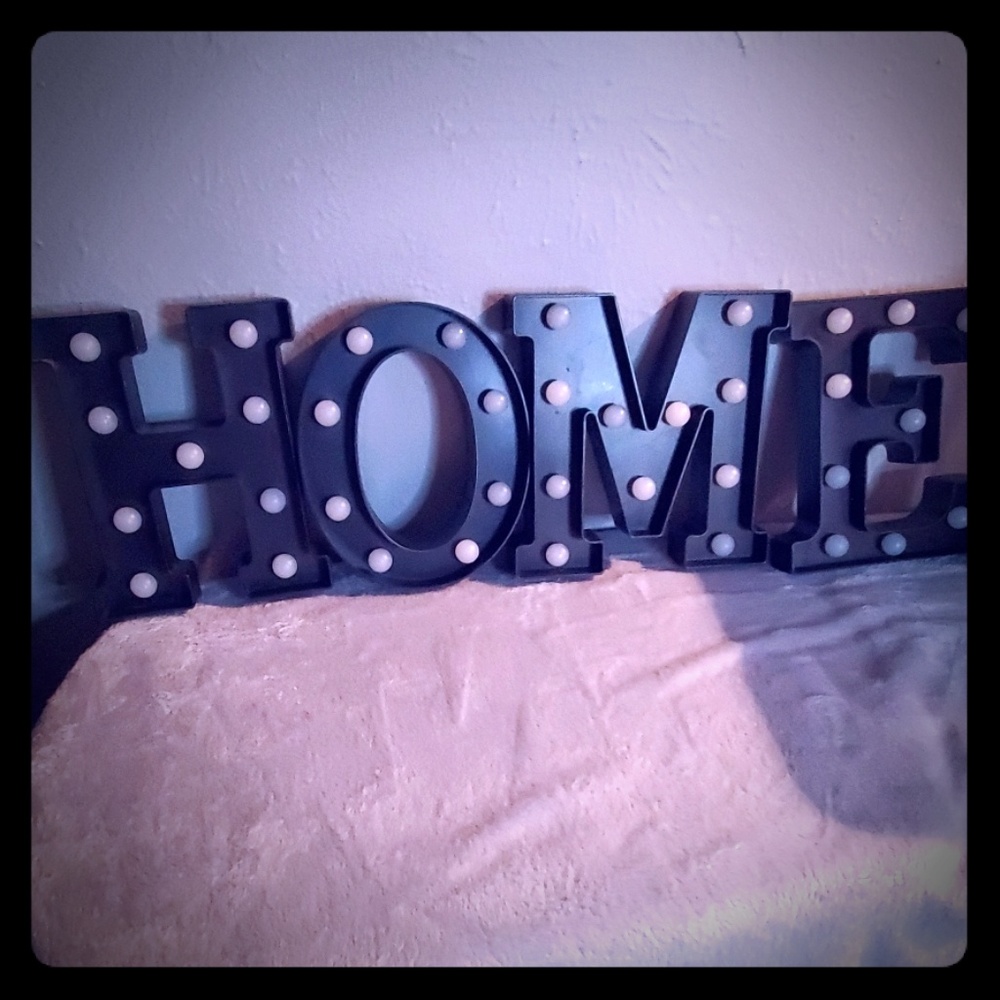 Home light up sign decor
